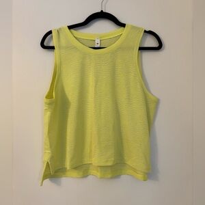 Like New! Lululemon - High-Low Swift Tank - Size 8 
(Neon yellow)